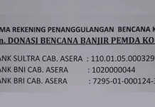 Pemda Konut Buka Rekening Donasi Korban Banjir Pemda Konut Buka Rekening Donasi Korban Banjir
