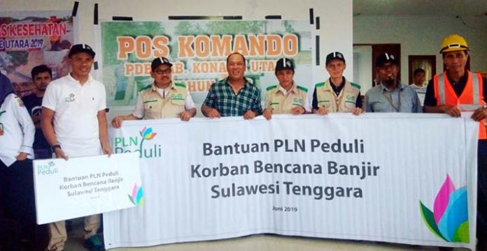 PLN dan Yayasan Baitulmal Bantu Korban Banjir Konut