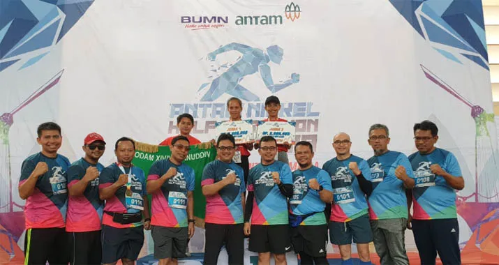 800 Pelari Meriahkan ANTAM Nickel Half Marathon di Pomalaa
