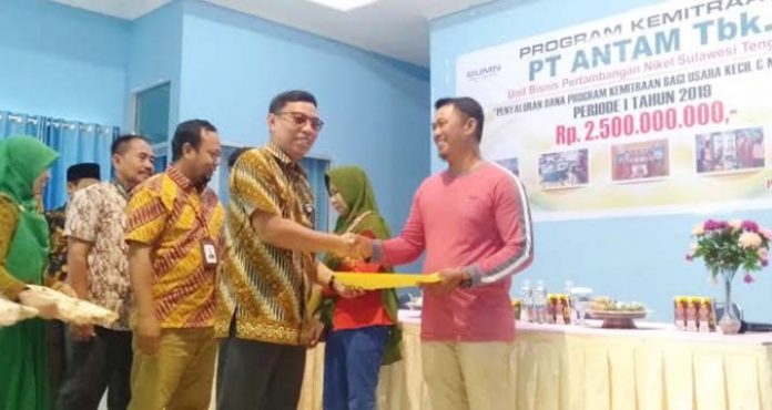 ANTAM UBPN Sultra Salurkan Dana Program Kemitran Semester Satu Sebesar Rp2,5 Miliar