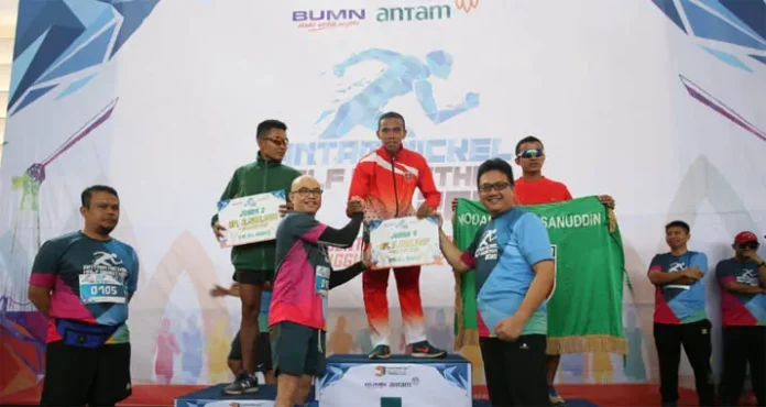 antam 800 Pelari Meriahkan ANTAM Nickel Half Marathon di Pomalaa