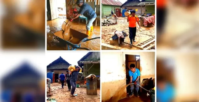 dkp_konut_bersihkan_banjir DKP Konut Terus Lakukan Pemulihan Pascabanjir