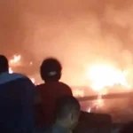 Gudang Beras di Amoito Konsel Dilalap Api Gudang Beras di Amoito Konsel Dilalap Api