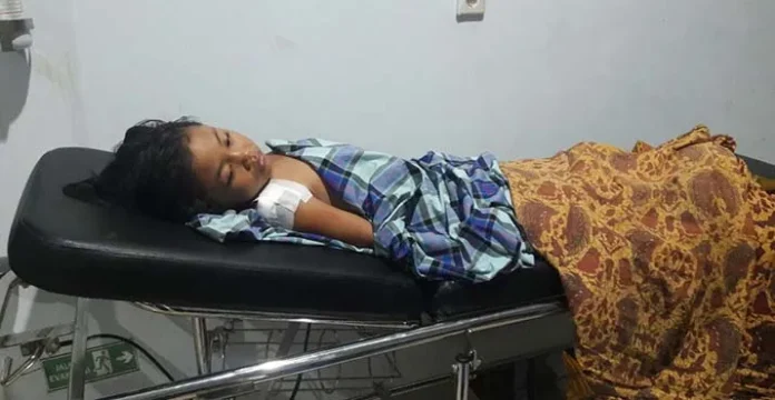 Asyik Bermain Sepeda, Seorang Anak di Mubar Ditebas