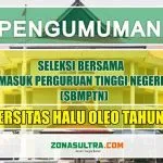 Peserta SBMPTN 2019 yang Diterima di UHO SBMPTN 2019 UHO