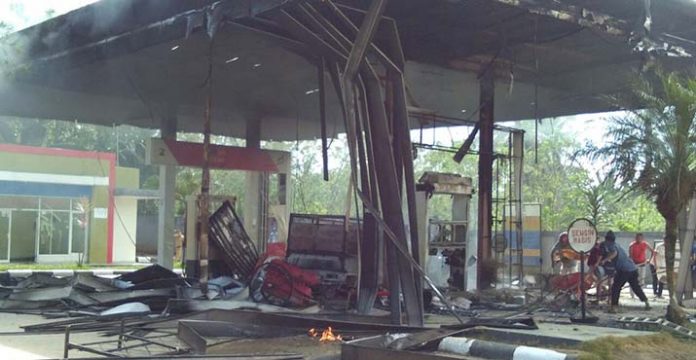 SPBU Angata Terbakar, Kerugian Ditaksir Ratusan Juta, Pertamina Lakukan Investigasi