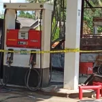 Tim Puslabfor Polri Olah TKP Kebakaran SPBU Angata Tim Puslabfor Polri Olah TKP Kebakaran SPBU Angata