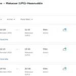 tiket kendari makassar lion