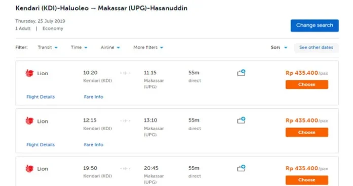 tiket kendari makassar lion Harga Tiket Citilink Kendari-Makassar Masih Mahal, Lion Air Mulai Bersahabat