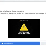 Anggota EXP Asset.com di Wakatobi Tidak Dapat Mengakses Website Perusahaan