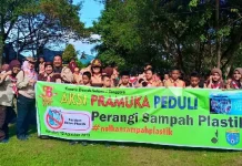 1.250 Anggota Pramuka di Kendari Perang Lawan Sampah Plastik