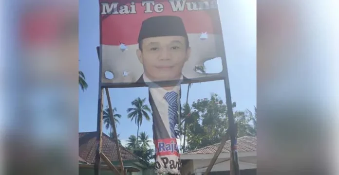 Baliho Dibakar di Muna, Rajiun Center : Itu Tindakan Pengecut dan Panik