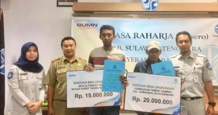 Jasa Raharja Sultra Salurkan Dana CSR Rp39,4 Juta