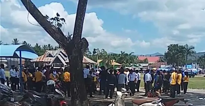 Gerak Jalan HUT RI, Barisan Dinas PU dan BPBD Koltim Nyaris 'Adu Jotos'