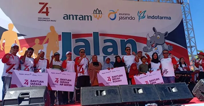 Ribuan Warga Kolaka Ramaikan Jalan Sehat BUMN Hadir untuk Negeri