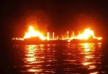 Kapten KM Izhar yang Terbakar Ditetapkan Jadi Tersangka Kapal Bermuatan Ratusan Orang Terbakar di Pulau Bokori, Dua Meninggal Dunia