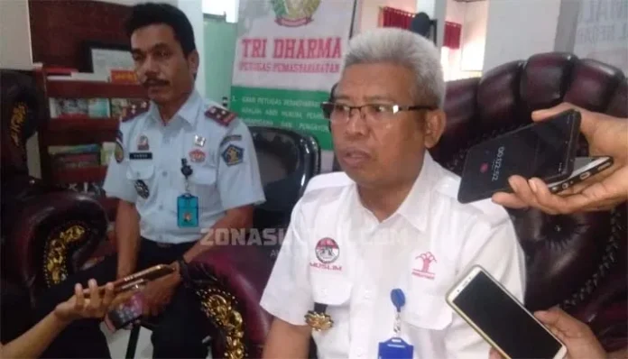 Kepala Lembaga Pemasyarakatan (Lapas) Kelas II A Kendari Abdul Samad Dama