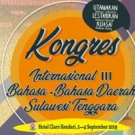Kongres Internasional Bahasa Daerah Bakal Digelar di Kendari Kongres Internasional Bahasa Daerah
