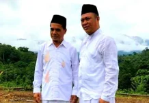 Idul Adha, Ruksamin-Raup Open House di Lokasi Huntara Korban Banjir