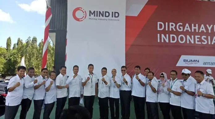 ANTAM Launching Logo Holding Industri Pertambangan di Pomalaa