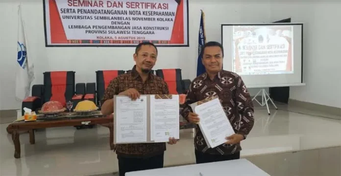 Uji Sertifikasi Mahasiswa dan Alumni, USN Kolaka Gandeng LPJK Sultra