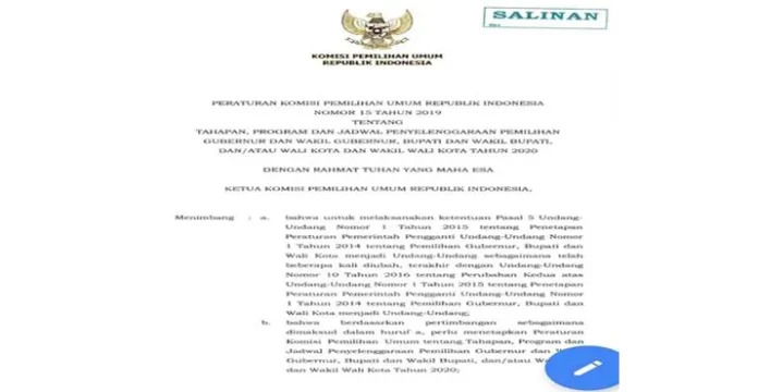 peraturanpkpukampanye PKPU 15 Diundangkan, Waktu Kampanye Lebih Singkat