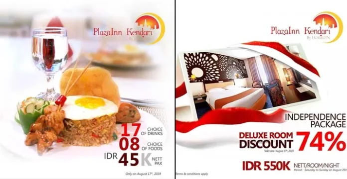 Spesial Hari Kemerdekaan, Plaza Inn Beri Diskon 74 Persen