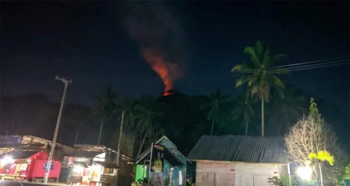 Gunung Popalia di Konsel Terbakar