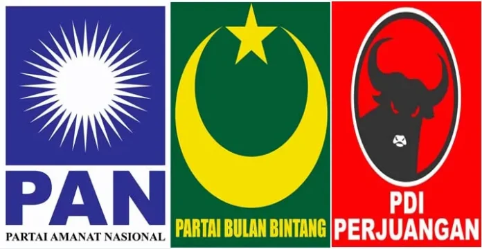 Partai Amanat Nasional - Partai Bulan Bintang - Partai Demokrasi Indonesia Perjuangan