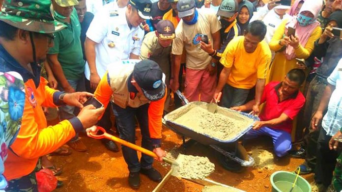 Hunian Sementara Korban Banjir di Konut Mulai Didirikan