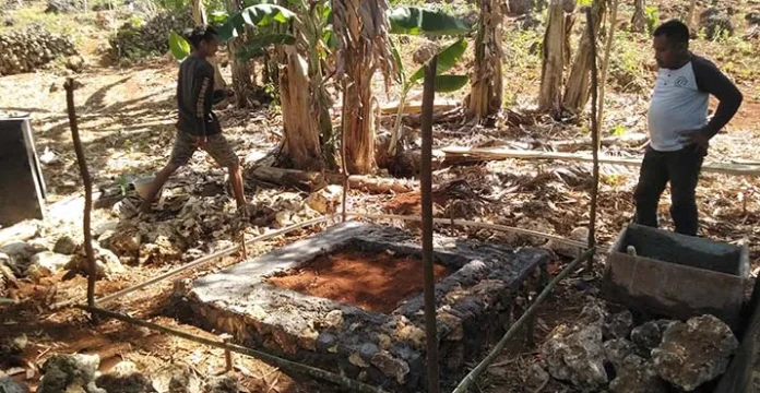 pembakaran_batu Warga Desa Lakarinta Muna Kini Punya Pembakaran Batu Gamping Baru