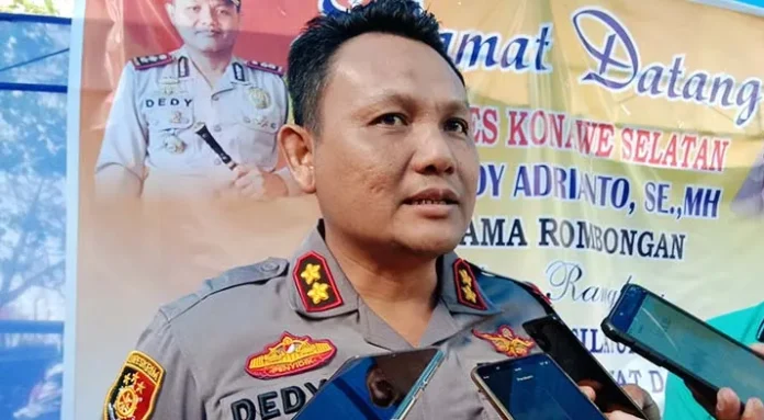 Kapolres Konsel Ajun Komisaris Besar Polisi (AKBP) Dedy Andriyanto