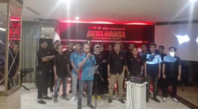 Komunitas Honda HR-V Club Indonesia Chapter Sultra Terbentuk