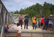 Sempat Ditutup, Jembatan Trans Sulawesi di Konut Kembali Berfungsi Sempat Ditutup, Jembatan Trans Sulawesi di Konut Kembali Berfungsi