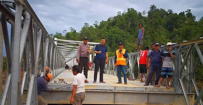 jembatan_transsulaweskonut Sempat Ditutup, Jembatan Trans Sulawesi di Konut Kembali Berfungsi