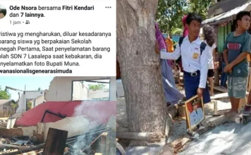 Kisah Zuhri Selamatkan Foto Bupati Muna Saat Kebakaran SDN 7 Lasalepa Kisah Zuhri Selamatkan Foto Bupati Muna Saat Kebakaran SDN 7 Lasalepa