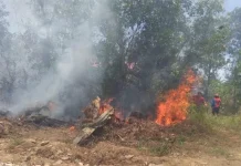 Seorang Ibu Hamil Korban Karhutla di Kendari Dilarikan ke Rumah Sakit Sudah Empat Hari Lahan Gambut di Kedari Masih Terbakar