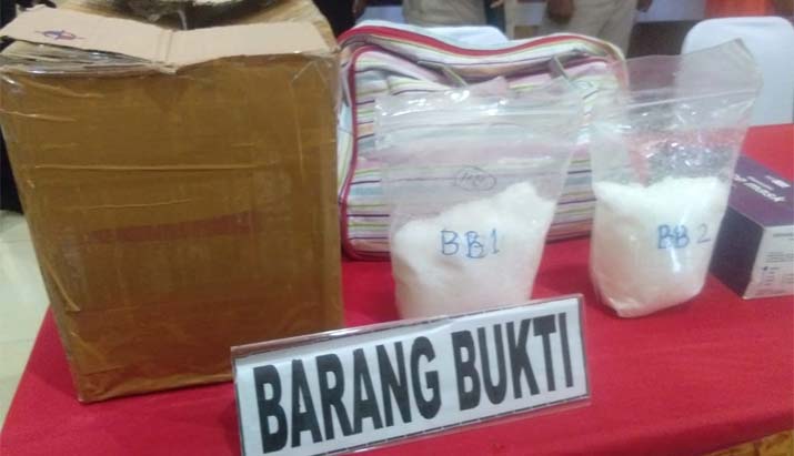 Gunakan Jasa Pengiriman, 2 Bersaudara Jadi Kurir Sabu 1,2 Kilogram