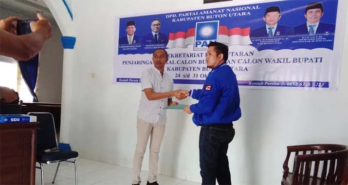 PAN Butur Buka Penjaringan Balon Kada, Ridwan Zakariah Pendaftar Pertama