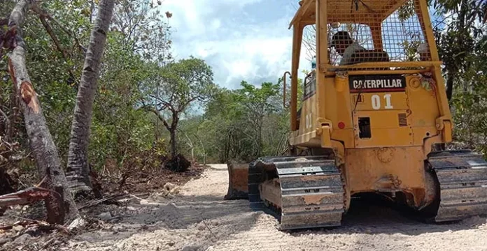 TMMD di Busel, Pengerjaan Jalan di Kelurahan Majapahit Hampir Rampung
