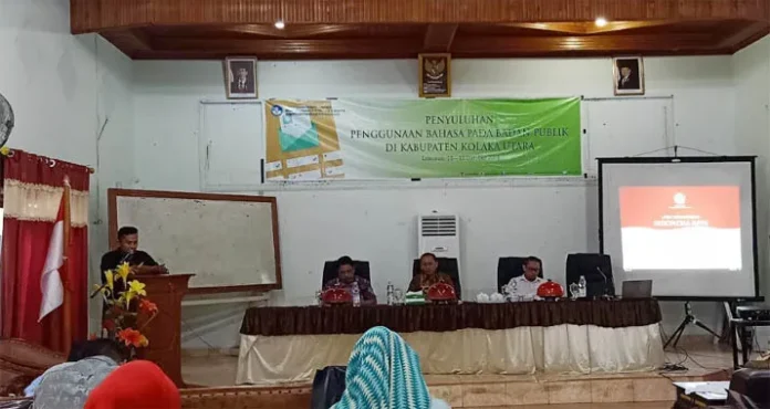 Kantor Bahasa Sultra Beri Penyuluhan Bahasa ke Pemkab Kolut