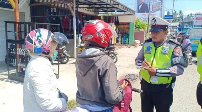 Puluhan Pengendara di Muna Terjaring Operasi Zebra