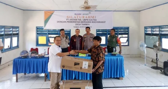 ANTAM UBPN Sultra Silaturahmi dengan Warga Desa Tambea