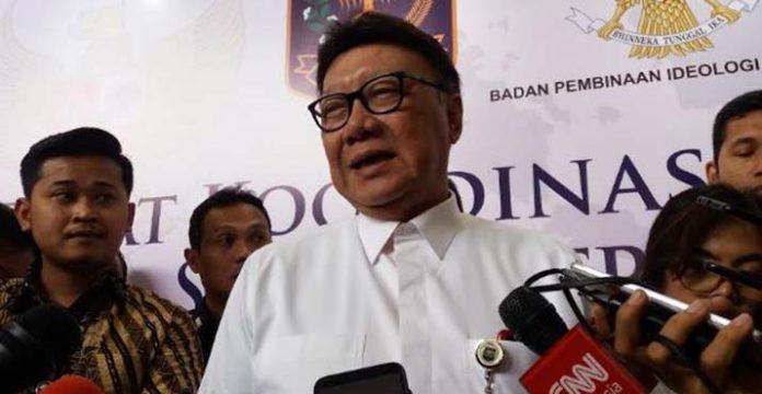 Menteri Dalam Negeri (Mendagri) Tjahjo Kumolo