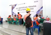 350 Tukang di Mubar Ikuti Ujian Sertifikasi Tenaga Kerja Kontruksi 350 Tukang di Mubar Ikuti Ujian Sertifikasi Tenaga Kerja Kontruksi