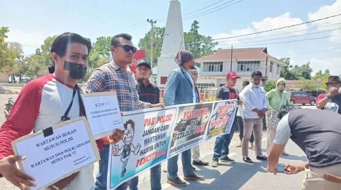 Puluhan Jurnalis di Muna Desak Kapolda Usut Dugaan Intimidasi Jurnalis di Kendari