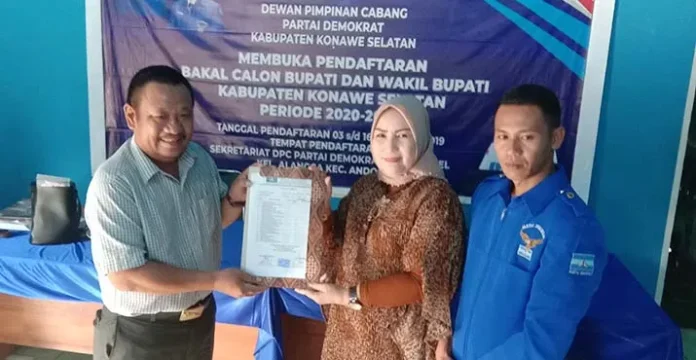wahyu_pilkadakonsel Daftar di Demokrat, Wahyu Maju Pilkada Konsel