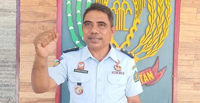 Kasubag Pengelolaan Rutan Kelas 2b Raha, Ahmad Efendi