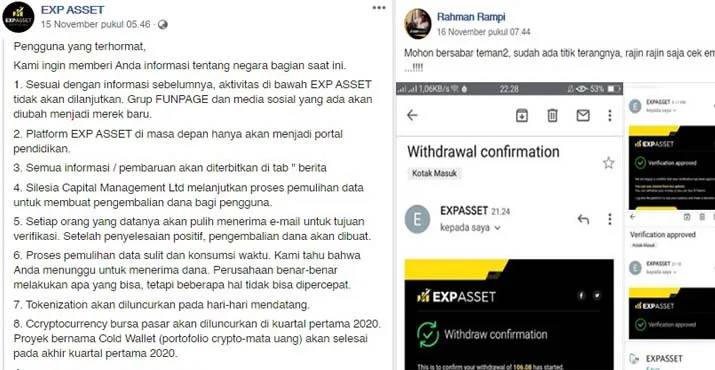 Perusahaan Investasi EXPAsset.com Dilapor ke Polda Sultra
