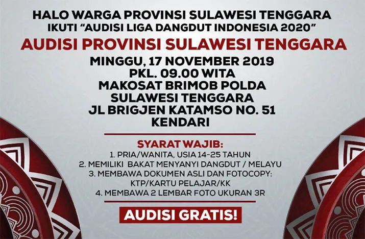 Liga Dangdut Kembali Digelar, Ini Jadwal Audisinya di Kendari